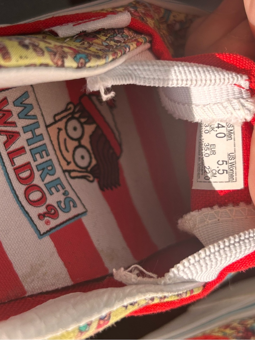 Vans x Where’s Waldo Beach Classic Slip On Sneakers Women’s 5.5 / Men’s 4 - Picture 5 of 5